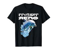 Frutiger Aero Splashy Dolphin - y2k Aesthetic Graphic Design T-Shirt