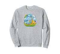 Frutiger Aero Y2K Fashion Trends Statement Piece Tech Orange Sweatshirt