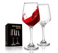 FrutPunch Red Wine Glasses Set of 2, Perfect for White and Red Wine, Suitable for Parties, Weddings, Anniversaries, 450ml