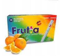 Frutta Fruit Capsule Cigarette Filter Tubes - 100 Count (Orange) | Advanced Flavor Release Technology | Squeeze, Hear & Enjoy Fresh Fruity Flavor | Premium Filter Tubes Smooth Smoking Experience