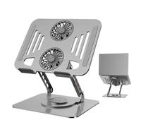 Fruusv Adjustable Laptop Riser, Foldable Notebook Stand, Desk Laptop Holder with Cooling Design, Durable Computer Accessory, Organizer with Height Adjustment, Home Office Dorm Study