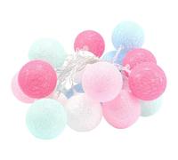Fruusv Ball String Lights, LED Christmas Cotton Ball Lights, Decorative Fairy Lights, Indoor Outdoor String Lights, USB Powered Decorative Lights, Colorful Cotton Ball Lighting, Whimsical Lights,