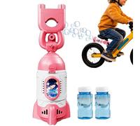 Fruusv Bicycle Bubble Machine, Rocket Shape Cycling Toy with Light, Rechargeable Automatic Bubble Machine with Remote Control, for Bike Ride and Bike