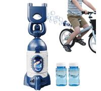 Fruusv Bicycle Mounted Bubble Machine - Rocket Shaped Cycling Toy with Light - Rechargeable Automatic Bubble Machine with Remote Control | for Bike Ride & Bike