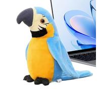 Fruusv Bird Toy - Musical Pivolating Parrot with Singing and Flapping Wings - Realistic Electronic Animal Plush Toy for Leisure and Decoration