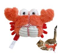 Fruusv Cat Toys with Catnip | Cute Plush Interactive Teething,Lobster Crab Plush Kitten Teething Toys - for Home Apartment Christmas Birthday Enrichment Boredom Relief Exercise