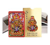 Fruusv Chinese Tai Sui Card - Blessing Charm Keepsake | Chinese Horse Year Blessing Cards,for Wealth Harmony Prosperity Success Family Friends