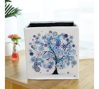 Fruusv Decorative Storage Bins, 9.84 Inch Cube Storage Bins, DIY Diamond Cube Storage Locker Decorative Wardrobe Organizer for Shelf, Closet,
