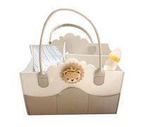 Fruusv Diaper Bag Tote,Large Tote Diaper Bag | Travel-Ready & Organized Divided Bag, Multifunction Baby Tote with Multiple Compartments, Cute Mommy Bag for Travel