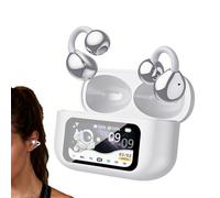 Fruusv Ear Wireless Earbuds - Ergonomic Ai Earphones, Cordless Open Ear Headphones, Sweat Resistant Earbuds with Secure Fit, Long Battery Life Design, Running Workout Usage for Gym Sports Fitness