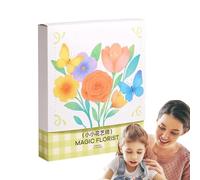 Fruusv Flower Bouquet, Creative Hand-Painted Coloring Toy, Elegant Craft Gift Set with Paintable Flowers for Easter Basket, Classroom, Holiday, Outdoor Gardening, Multicoloured