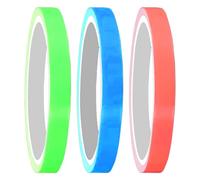 Fruusv Fluorescent Glow Tape - Self-Adhesive Wall Floor Marking Tape for Steps, Paths, Themed Rooms, Quick Stick with Glowing Effect for Visibility Safety in Darkness Everyday Use