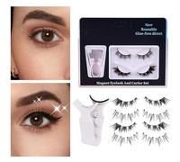 Fruusv Magnetic Eyelash | 2 Pairs No Glue Natural False Strips - Magnetic Eyelashes No Glue,for Daughter Sister Friend Wife Girl Women Beginners Home Travel Business Trip Beauty Volume