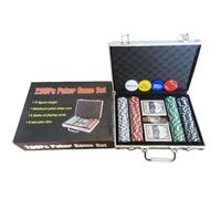 Fruusv Poker Chips Set with Case, Blackjack Poker Chips Set, Poker Set for Card Clubs, High-Quality Poker Chipset, Complete Poker Chip Set with Aluminium Case for Texas Hold'em and Blackjack