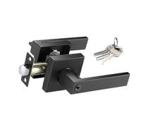 Fruusv Silent Door Knob for Interior, Quiet Locking Door Handle, Door Handle with Privacy Lock, Heavy Duty Door Knob with Lock, Secure Entry Door Handleset, Door Handle for Bedroom