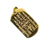 Fruusv Thai Pendant, Religious Scripture Tag Pendant, Buddhism Keychain Charm for Men and Women, Blessing Necklace, Spiritual Jewelry, Positive Energy Accessory, Se référer au descriptif, Refer