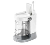 Fruusv Toothbrush Holder for Bathroom - Desk Organizer with Drainage Hole | Toothbrush Holder - for Toilet, Shower, Sanitary, Apartment, Travel, Home, and
