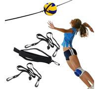 Fruusv Volleyball Hitting Trainer, Solo Adjustable Training Aid, Volleyball Practice Equipment to Serve, Set, Hit, Perfect for Beginners and Experts, Single Training Tool
