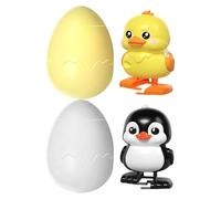 Fruusv Wind Up Toy - Cute Egg Shape Clockwork Small, Animals for Interactive Playtime for Kids, Educational Fun with Smooth Movement Mechanism, Vintage Style Toy for Children Boys Girls, 3.85 Inches