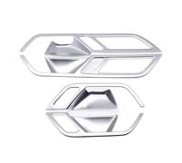 FRVVPL Car Interior Door Handles Bowl Cover for A6 for C8 19-21 ABS Inner Pull Doorknob Frame Molding Trim Car Interior