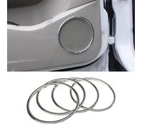 FRVVPL Car Interior For Kuga For Escape 2013 2014 2015 2016 2017 Car Audio Speaker Stereo Cover Frame Interior Trim ABS Chrome Interior Moulding Trim Interior Moulding Trim(Bottom Audio Cover)