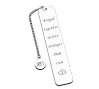 Frvyherz Iron 6th Anniversary Bookmark - Stainless Steel, 1.02" x 5.11", 1pc