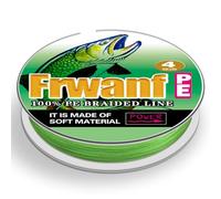 Frwanf Fluorescent Green Braided Fishing Line Color Never Fade 100M-2000M 6-300LB Super Strong PE Fishing Line Abrasion Resistant Fishing Wire Zero Stretch