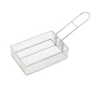 Fry Basket - 6.89inch Folding Cooking Strainer | Stainless Steel Fryer Basket - Portable Oil Draining Baskets with Handle for Frying Draining and Serving Food at Home Kitchen Camping BBQ