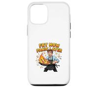 Fry Now Panic Later Funny Cooking Humor Design Case for iPhone 12/12 Pro