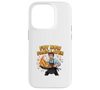 Fry Now Panic Later Funny Cooking Humor Design Case for iPhone 14 Pro