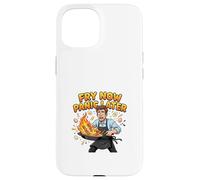 Fry Now Panic Later Funny Cooking Humor Design Case for iPhone 15