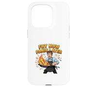Fry Now Panic Later Funny Cooking Humor Design Case for iPhone 15 Pro