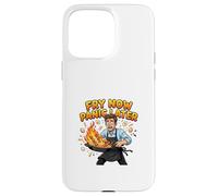 Fry Now Panic Later Funny Cooking Humor Design Case for iPhone 15 Pro Max