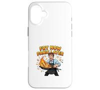 Fry Now Panic Later Funny Cooking Humor Design Case for iPhone 16 Plus
