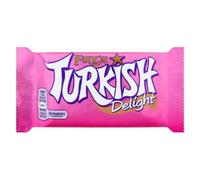Fry’s Turkish Delight Chocolate Bar 51g x Case of 48 | Rose Flavoured Turkish Delight in Milk Chocolate | Bulk Chocolate Bars