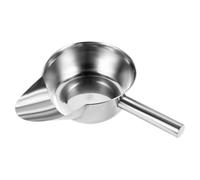 Fry Scoop, Duck Billed Stainless Steel Chip Scoop, Non-Slip Handle Kitchen Scooper Shovel for Snacks Ice Blocks Desserts Popcorn Candy