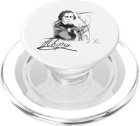 Fryderyk Chopin Ink Portrait Signature Juliart Piano PopSockets PopGrip for MagSafe