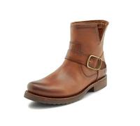 Frye 5 ¾” Veronica Booties for Women - Full-Grain Brush-Off Leather with Antique Metal Hardware and Rubber Outsole, Genuine Stitch Welt Construction, Bronze - Renice Leather, 6 UK