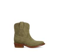 Frye Billy Short Women's Leather Western Boot - Classic Cowgirl Style, Durable Craftsmanship, Comfortable Fit, Jade - Suede, 4 UK