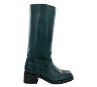 Frye Campus 14L Iconic Tall Boots for Women Crafted from Signature Montana Leather with Goodyear Welt Construction and Stacked Leather Heel - 13” Shaft Height, Forest - Wide Calf, 6.5 UK