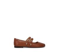 Frye Carson Multi Mary Jane Women's Flats - Stylish Leather Slip-On Shoes for Everyday Comfort and Versatile Fashion, Cinnamon - Stafford Leather, 6 UK