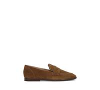 Frye Faith Loafer Women's Leather Slip-On Shoes - Classic Comfort & Style for Everyday Wear, Barley - Kid Suede Leather, 9 UK