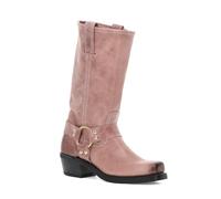 Frye Harness 12R Boots for Women - American-Made Motorcycle Boot - Genuine Italian Leather Harness Style - Durable Rubber Outsole with Genuine Stitch Welt Construction - Nickel & Brass Hardware
