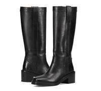 Frye Kate Pull On 14" Leather Boots for Women - Riding Boots with 2” Heel, Leather Lining, Intricate Stitching, Cushioned Footbed, and Rubber Outsole, Black - Volterra Leather, 7 UK