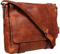 FRYE Men's Logan Messenger Bag, Cognac, One size