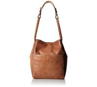 FRYE Reed Zip Leather Hobo, Tan, One size