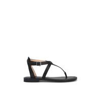 Frye Taylor Women's Sandals - Full-Grain Leather & Adjustable Ankle Strap - Padded Footbed with Low Heel - Flexible Outsole Flat Sandals - Lightweight Rubber Outsole for Flexibility, Black, 3.5 UK