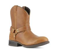 FRYE Women The Safety-Crafted Harness Boot Work, Brown, 8