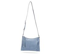FRYE Women's Melissa Zip Crossbody, Washed Denim Leath, One Size