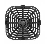 Fryer Replacement Tray for 6 in 1 Original Fryer Accessories Grill Pan Plate Crisper Plate Rack Dishwash Glass Bakeware Set with Lids (Black, One Size)